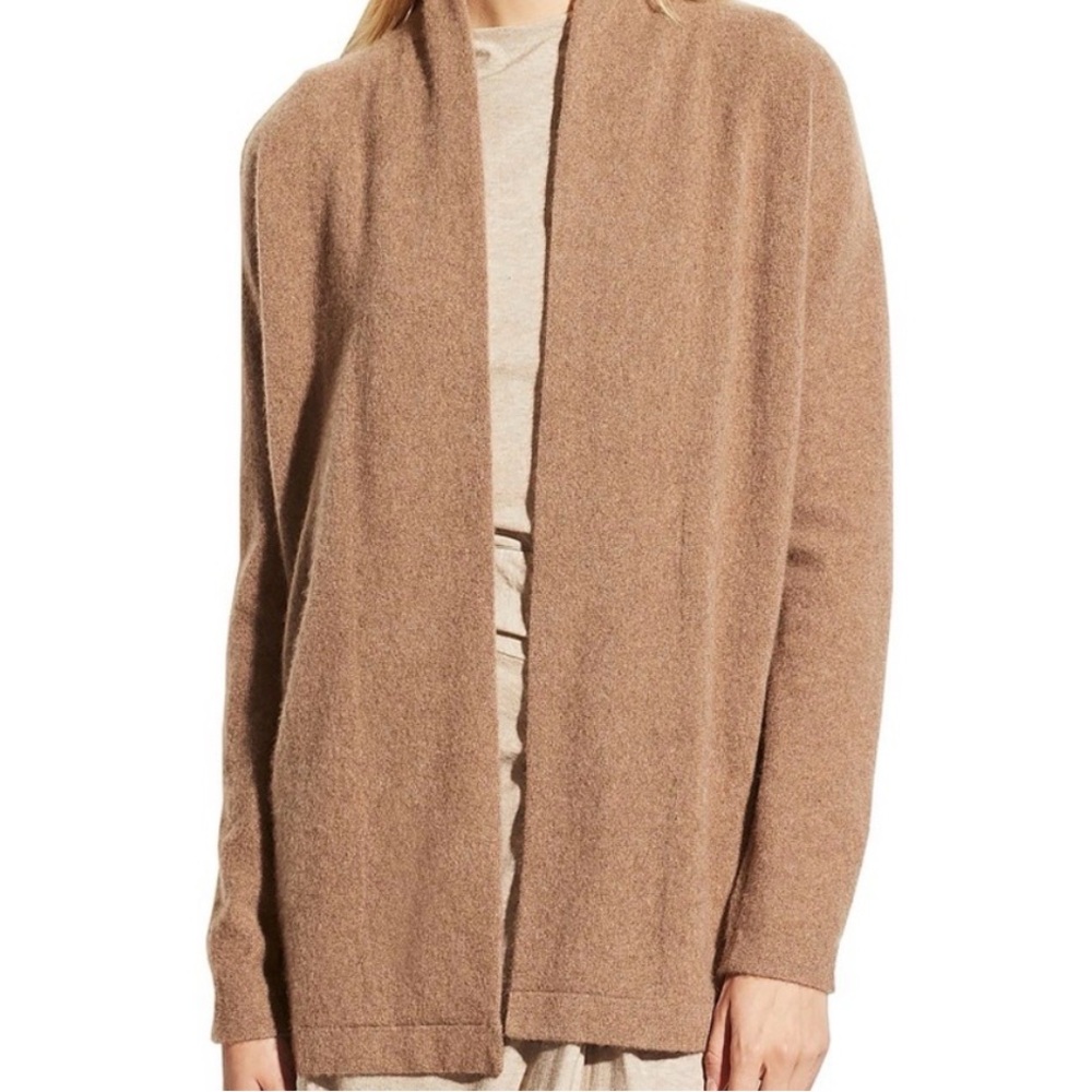 Vince Women's Tan Open Cardigan